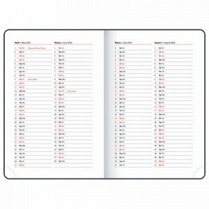 Ежедневник датированный 2025, А5, 138x213 мм, BRAUBERG "Foliage", под кожу гибкий, зеленый, 115854