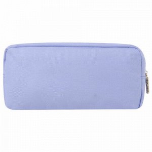 Пенал мягкий BRAUBERG PASTEL, 2 отделения, голубой, 21х9,5х5 см, 272277