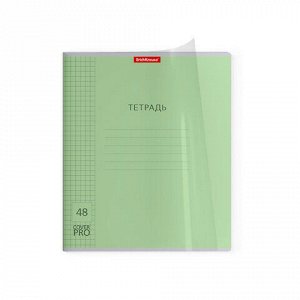 Тетрадь обложка пластик, А5 48 л. скоба, клетка, Erich Krause, CoverPro (микс в спайке), 56384
