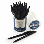 Ручка шариковая автоматическая BRUNO VISCONTI &quot;SlimClick Black&quot;, синяя, черный корпус, 0,5 мм, 20-0073