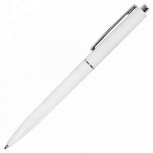 Ручка шариковая автоматическая BRAUBERG X17 WHITE, СИНЯЯ, корпус белый, стандартный узел 0,7 мм, линия письма 0,5 мм