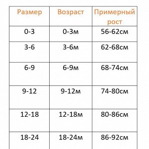 Размерная сетка