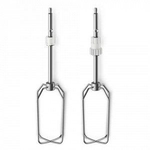 Миксер PHILIPS HR3745/00 на подставке 450 Вт, 5 скоростей, 2 венчика, 2 крюка для теста, чаша, белый