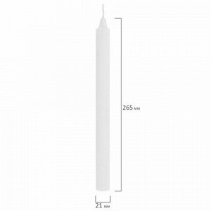 Свечи хозяйственные Maxi Life, до 8 часов, КОМПЛЕКТ 4 шт., H=265 мм, D=21 мм, флоу-пак, LAIMA, 609204