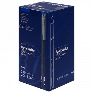 Ручка шариковая BRUNO VISCONTI &quot;BasicWrite&quot;, синяя, Breeze, 0,5 мм, линия 0,4 мм, 20-0317/01