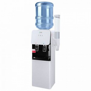 Кулер для воды ECOTRONIC J1-LCE XS, напольный, НАГРЕВ/ОХЛАЖДЕНИЕ ЭЛЕКТРОННОЕ, шкаф, 2 крана, белый, 11660