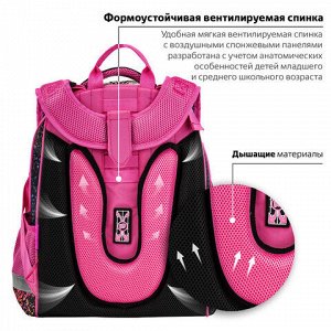Ранец ЮНЛАНДИЯ EXTRA, с дополнительным объемом, 2 отделения, "True friend", 38x29x18 см, 272042