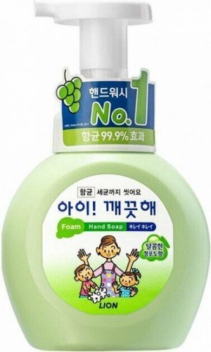 Мыло жидкое пенное LION Korea Ai-Kekute 250мл Антибактериальное Виноград