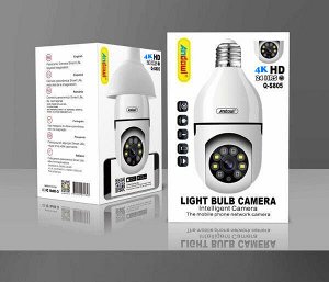 Умная беспроводная IP-камера лампочка видеонаблюдения WiFi smart camera , ночная съемка, датчик движения и микрофон