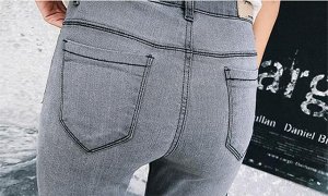 Джинсовые штаны с высокой талией 2018