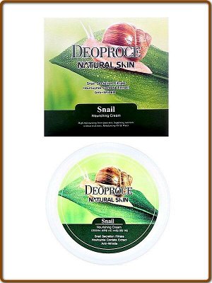 Крем для лица Питательный Natural Skin Snail Nourishing Cream с муцином Улитки 100мл пр-во Ю.Корея