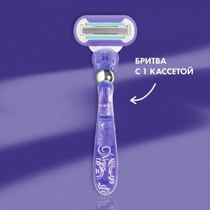 Gillett Подарочный Набор  Бритва с 1 сменной кассетой + косметичка e Venus Swirl Джилетт