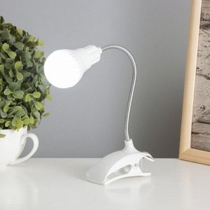 Лампа на прищепке «Свет» белый 13LED 1.5W провод USB 4x9x31.5 см RISALUX