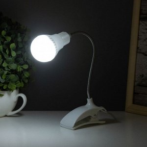 Лампа на прищепке «Свет» белый 13LED 1.5W провод USB 4?9?31.5 см RISALUX