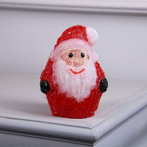 Фигура акрил. «Дед Мороз» 15 см, 10LED, AAx2 (не в компл.), свечение белое
