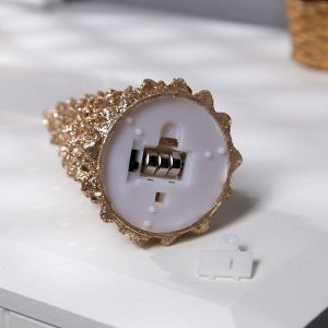 Светодиодная фигура «Ёлка золотистая» 6x17x6 см, пластик, батарейки LR44 (в комплекте), свечение тёплое белое