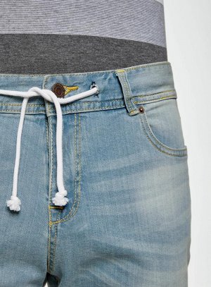 Шорты джинсовые с завязками