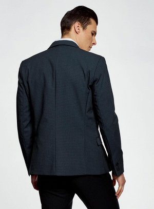 Пиджак из фактурной ткани с контрастной отделкой