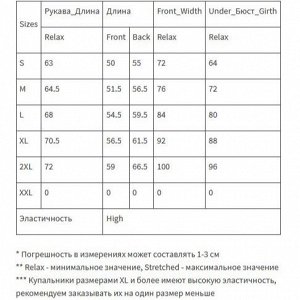 Размерная сетка