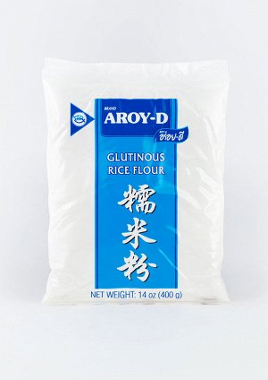 Мука клейкая рисовая Glutinous rice flour  Aroy-D 400 гр.