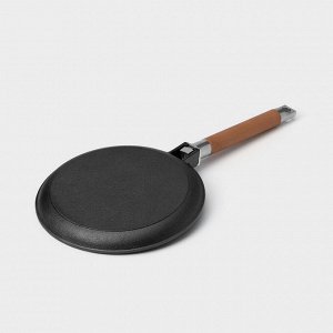 Сковорода блинная Wild Kitchen, d=22 см, лопатка и губка в комплекте, чугун