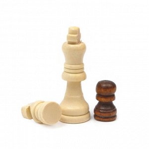 Настольная игра 3 в 1 «Узоры»: нарды, шашки, шахматы, 29x29 см