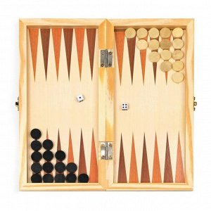 Настольная игра 3 в 1 «Узоры»: нарды, шашки, шахматы, 29x29 см