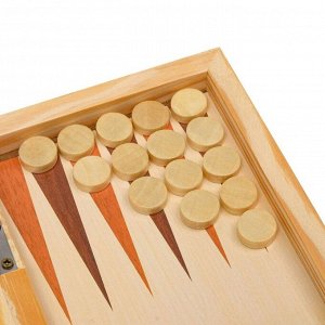 Настольная игра 3 в 1 «Узоры»: нарды, шашки, шахматы, 29x29 см