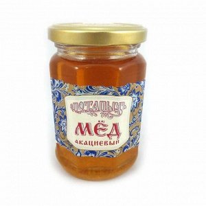 Мёд натуральный акациевый, стекл. б., потапычъ, 420г