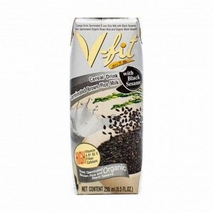 Молоко из коричневого риса с черным кунжутом, v-fit, 250 мл