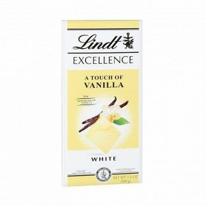 Шоколад экселленс белый с ванилью, lindt, 100гр