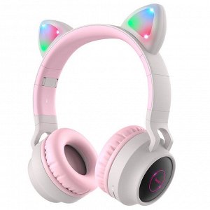 Наушники беспроводные HOCO W27 Cat ear Bluetooth, 300 мАч, TF, AUX