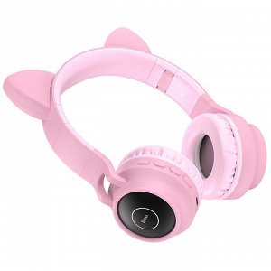 Наушники беспроводные HOCO W27 Cat ear Bluetooth, 300 мАч, TF, AUX