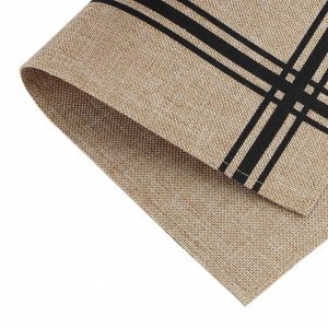 Салфетка сервировочная "Linen Country" 30х45см, цв.черный