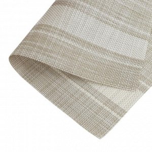 Салфетка сервировочная "Linen Stripes" 30х45см, цв.бежевый