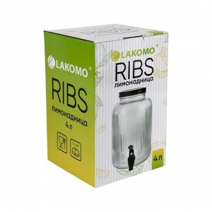 Лимонадница "Ribs" 4л