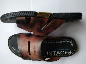 НАЛИЧИЕ--  шлёпки нат.кожа коричневый