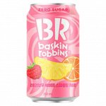 Газированный напиток БЕЗ САХАРА со вкусом фруктов Baskin Robins  Rainbow Sherbet Sparkling Zero 350 мл