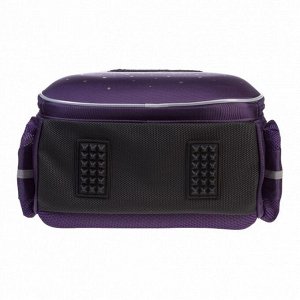 Рюкзак каркасный Hatber Ergonomic light «Разгадай меня», 38x29x17 см, фиолетовый, NRk_85010