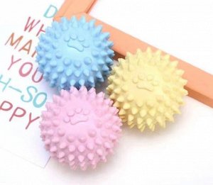 Игрушка пищащая "Мяч с шипами" для собак, 6,5 см, 1 шт