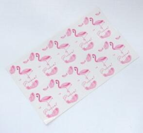 Стикеры бумажные-"Розовый фламинго"