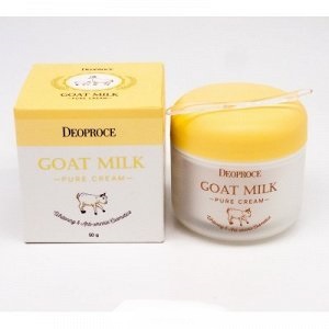 Deoproce Goat Milk Pure Cream 50g - Антивозрастной крем с экстрактом козьего молока