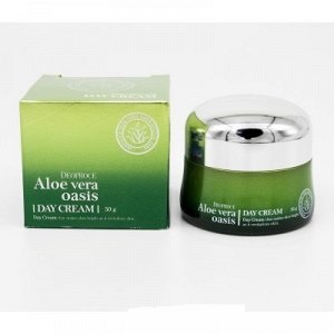 Deoproce Aloe Vera Oasis Day Cream 50g - Дневной крем с экстрактом алоэ