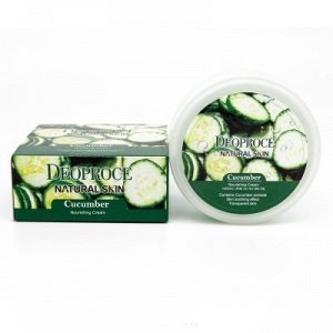 Deoproce Natural Skin Cucumber Nourishing Cream 100g - Питательный осветляющий крем с экстрактом огурца