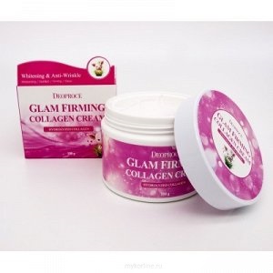 Deoproce Glam Firming Collagen Cream - Увлажняющий, питательный крем с коллагеном для упругости кожи 100г