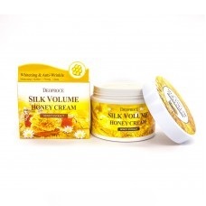 Deoproce Silk Volume Honey Cream - Увлажняющий крем с экстрактом меда