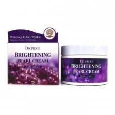 Deoproce Brightening Pearl Cream - Осветляющий крем с жемчужным экстрактом