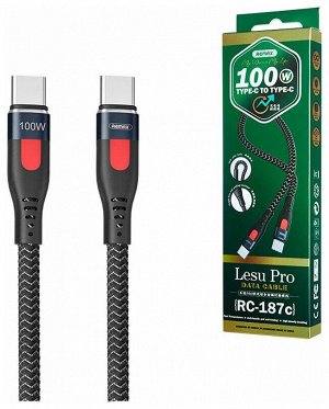 Кабель Ремакс Remax Lesu Pro DATA Cable RC-187c type C to type C (usb C)