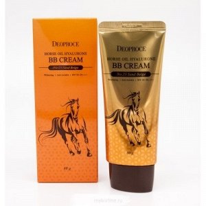 Deoproce Horse Oil Hyalurone BB Cream SPF50+/PA+++ 60g - ББ крем с лошадиным жиром 60г