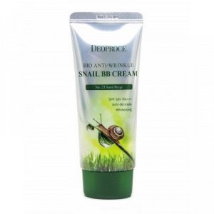 Deoproce Bio Anti-Wrinkle Snail BB Cream SPF 50+/PA+++ - BB крем с экстрактом слизи улитки против морщин 60 гр